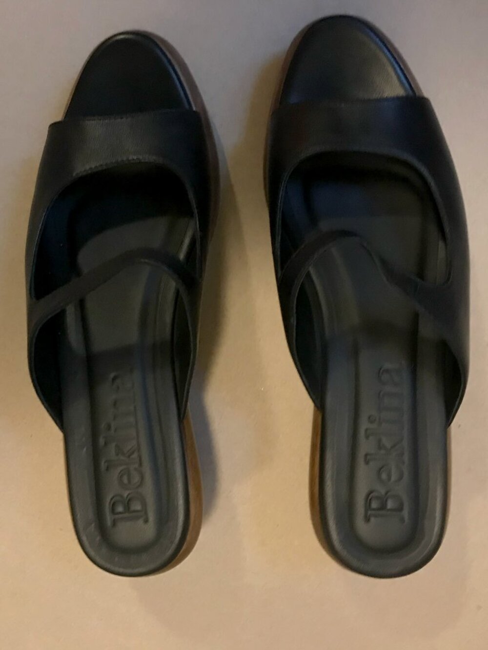 Beklina Low Sedia Sandal Black Women's Size 10 - Picture 2 of 7